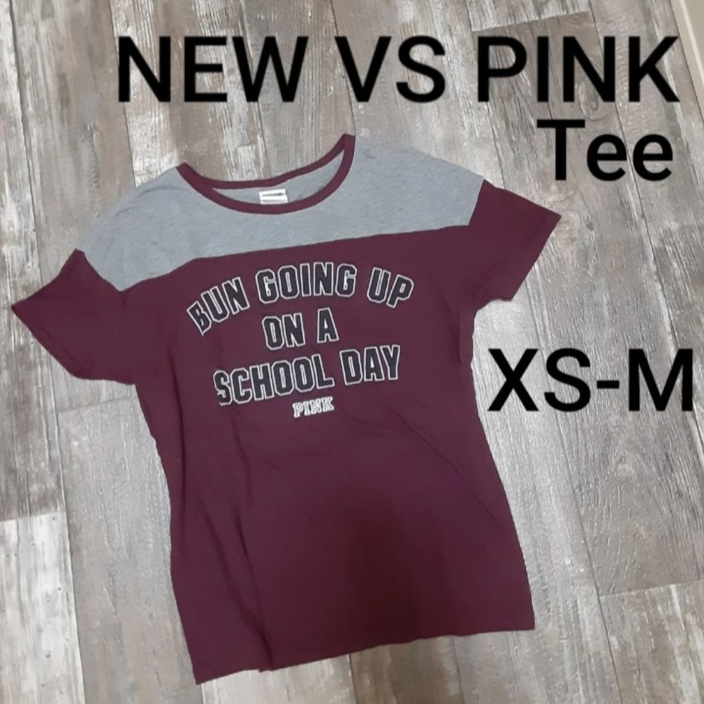 VS PINK Campus Tshirt Size XS Fits Size Small & Size Medium Also